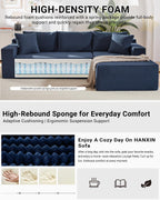 HANXIN Cloud Sectional Sofa L Shape Chaise Deep Seat Modular Living Room Couch