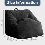 MAXYOYO Bean Bag Chair Floor Sofa with Handle and Pocket for Adults and Kids