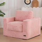 MAXYOYO Bean Bag Sofa with Armrests and Pillows Two Seat Fluffy Floor Couch
