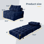 MAXYOYO Folding Sofa Bed Convertible Sleeper Chair with Pillow