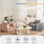 MAXYOYO Giant Bean Bag Chair for Adults with Pillows and Armrests