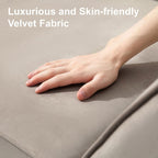 Belffin Velvet Modular Sectional Sofa with Ottoman Sleeper Bed Storage