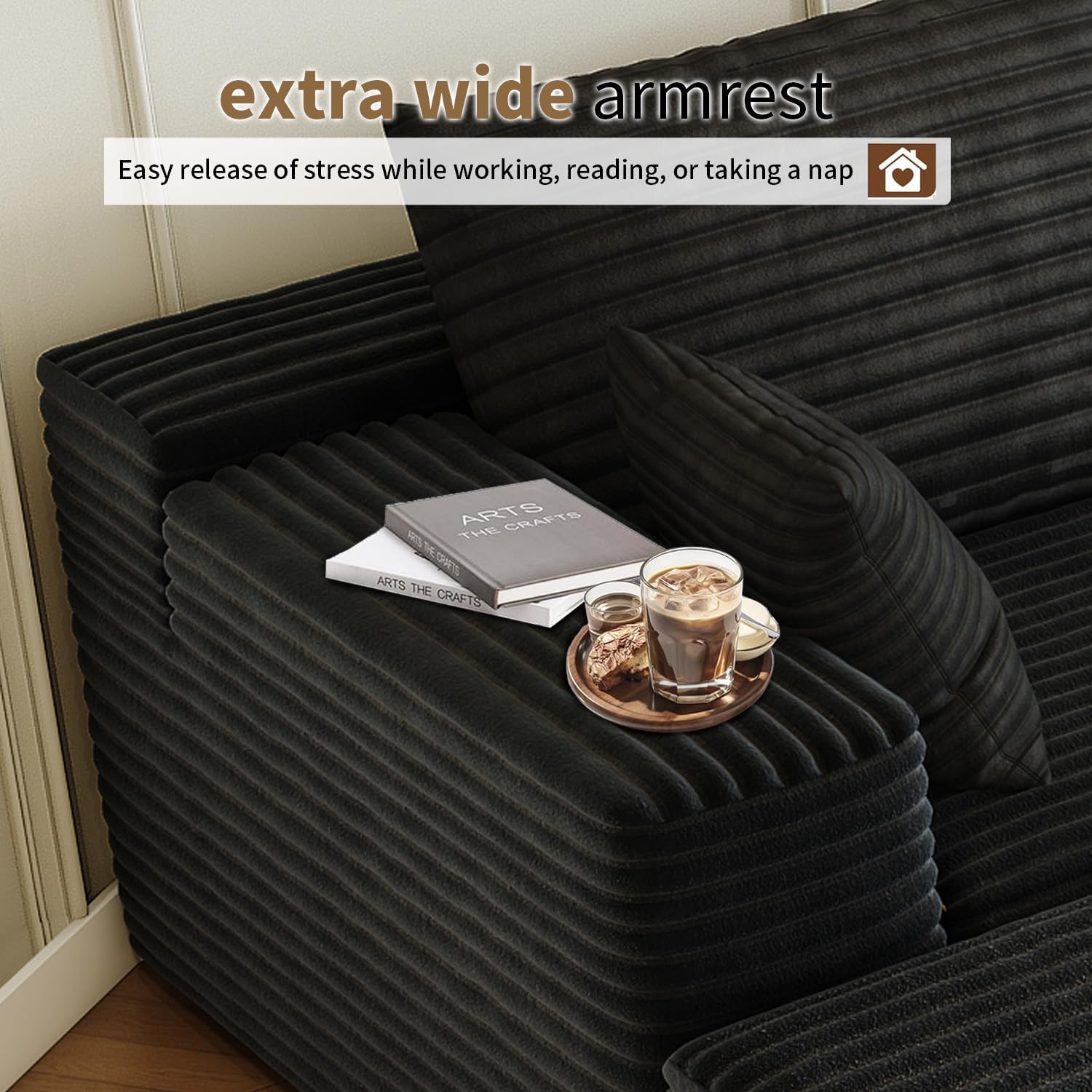 Settab Cloud Modular Sectional Sofa U Shaped Deep Seat Living Room Couch