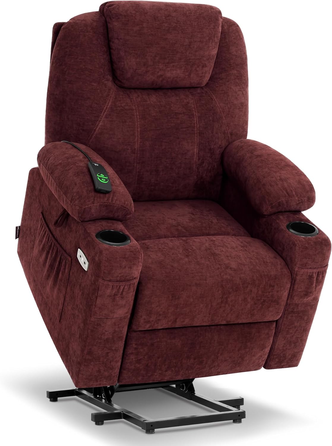 MCombo Power Lift Recliner Chair for Elderly with Heat Massage USB Cup Holders