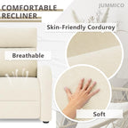 JUMMICO Adjustable Recliner Chair Thick Cushion Home Theater Sofa Living Room