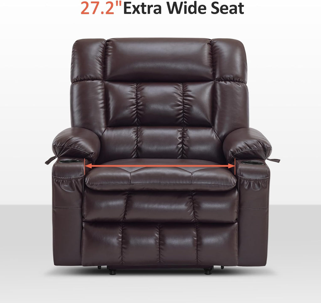 MCombo Dual Motor Power Lift Recliner Chair for Elderly with Heat Massage USB