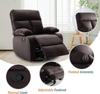 hzlagm Swivel Rocker Recliner Chair Small Space Rocking Recliner