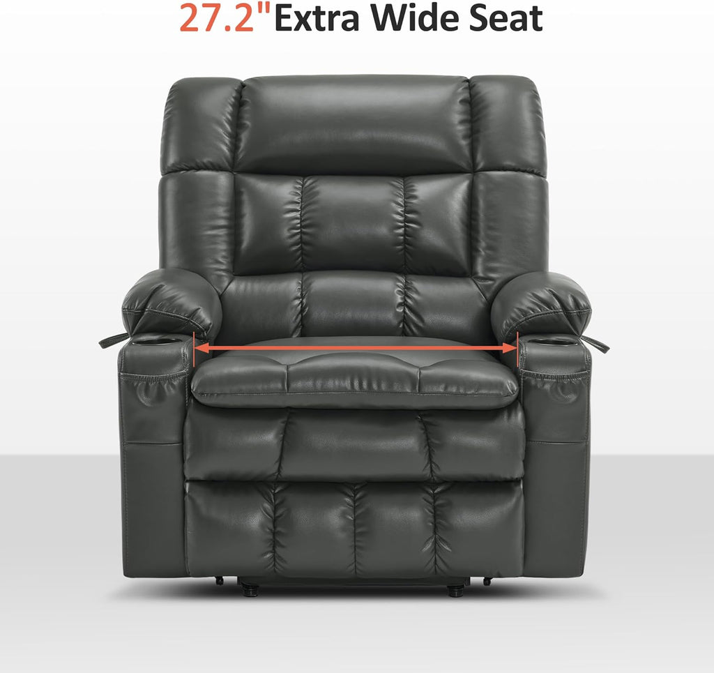 MCombo Dual Motor Power Lift Recliner Chair for Elderly with Heat Massage USB