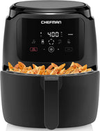 Chefman 6 Quart Dual Basket Air Fryer Oven Digital Nonstick Dishwasher Safe