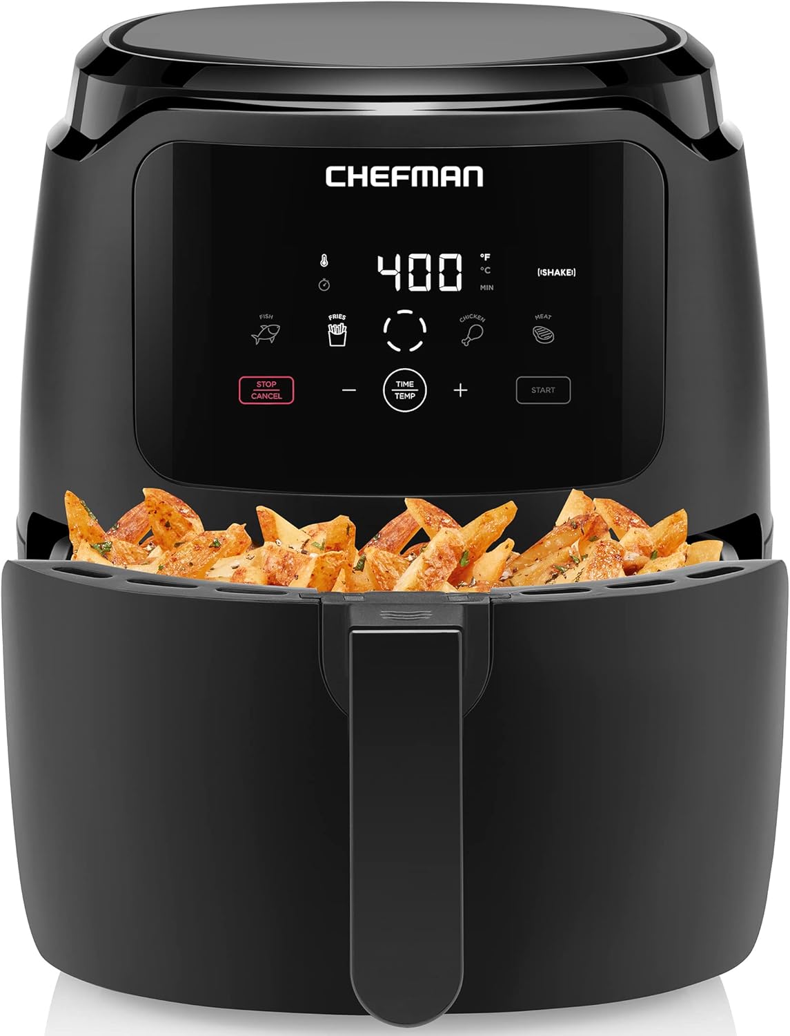 Chefman 6 Quart Dual Basket Air Fryer Oven Digital Nonstick Dishwasher Safe