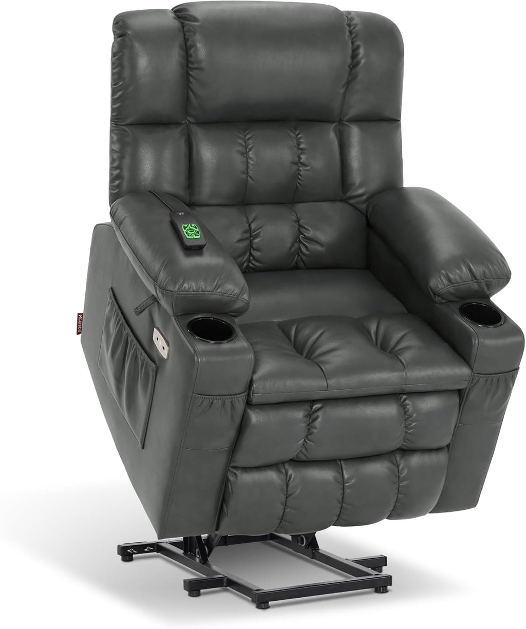 MCombo Dual Motor Power Lift Recliner Chair for Elderly with Heat Massage USB