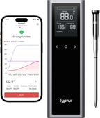 Typhur WiFi Wireless Meat Thermometer Digital with 2 Probes LCD Display for BBQ Grill Oven