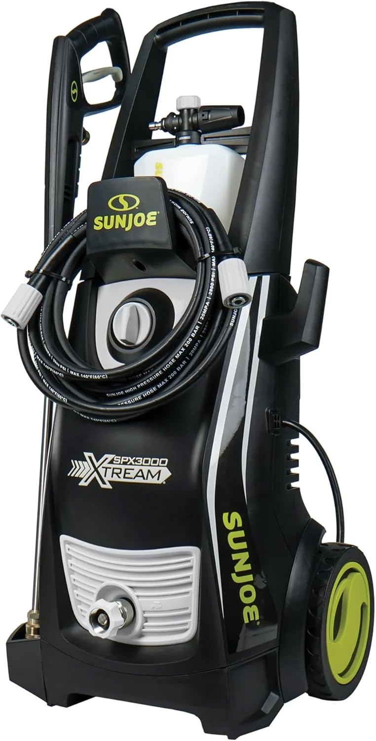 Sun Joe SPX3000 Electric Pressure Washer 2030 PSI 1.2 GPM with Dual Soap Tanks