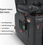 MCombo Dual Motor Power Lift Recliner Chair for Elderly with Heat Massage USB
