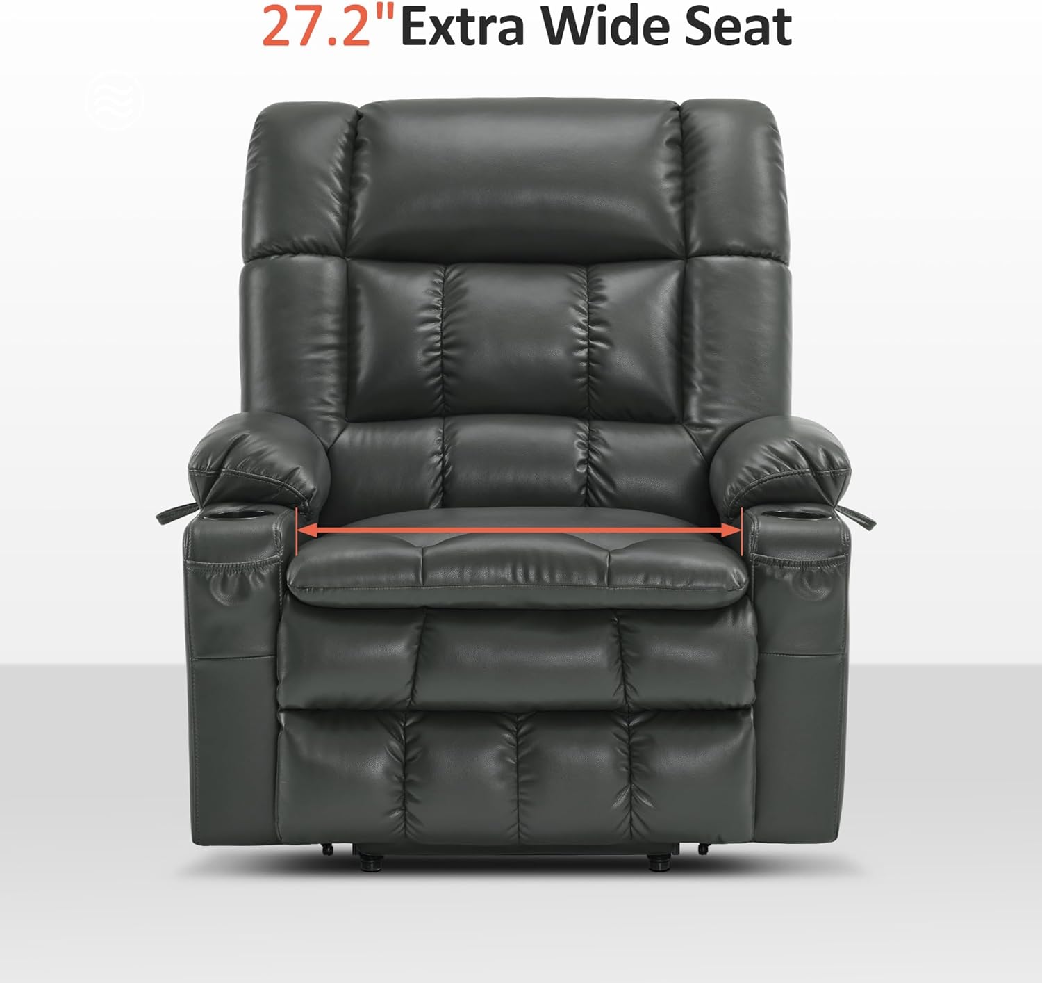 MCombo Dual Motor Power Lift Recliner Chair for Elderly with Heat Massage USB
