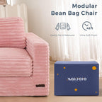 MAXYOYO Giant Bean Bag Chair for Adults with Pillows and Armrests