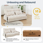 MAXYOYO Adjustable Floor Sofa Bed with Armrest Double Black Foldable Sleeper