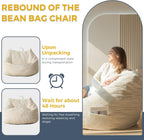 MAXYOYO Bean Bag Chair Floor Sofa with Handle and Pocket for Adults and Kids
