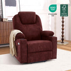 MCombo Power Lift Recliner Chair for Elderly with Heat Massage USB Cup Holders