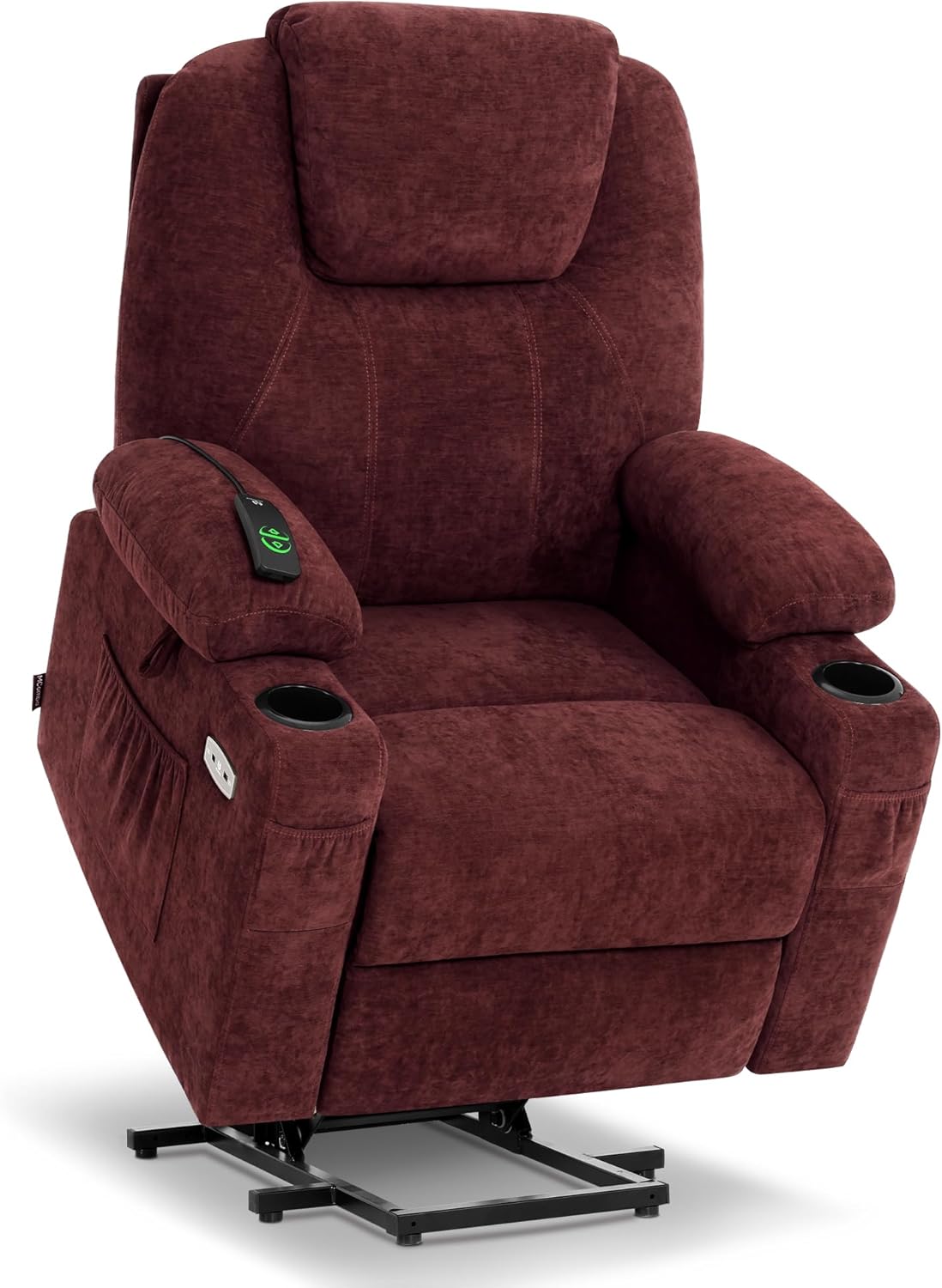 MCombo Power Lift Recliner Chair for Elderly with Heat Massage USB Cup Holders