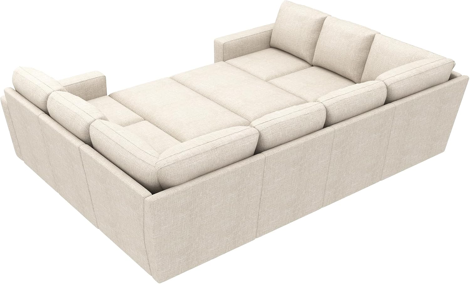 HONBAY Modular Sectional Sleeper Sofa L Shaped Couch with Pull Out Bed