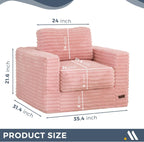 MAXYOYO Giant Bean Bag Chair for Adults with Pillows and Armrests