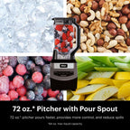 Ninja 1000W Countertop Blender Total Crushing Smoothie and Ice Blender 72oz Black & Grey