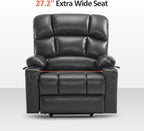 MCombo Large Power Lift Recliner Chair with Dual Motor Massage Heat Faux Leather