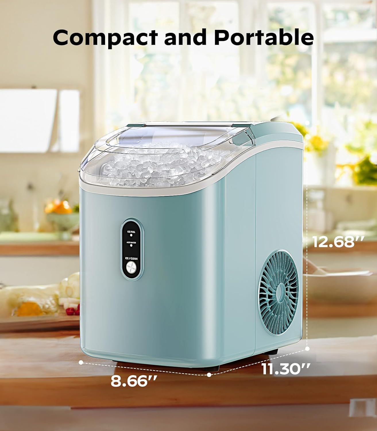 Silonn Nugget Ice Maker Countertop 33lbs Daily Soft Chewable Ice Machine