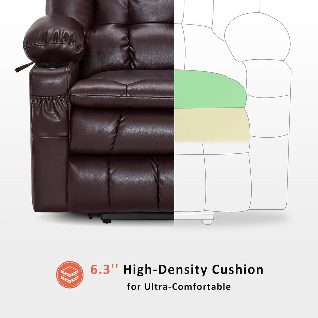 MCombo Dual Motor Power Lift Recliner Chair for Elderly with Heat Massage USB