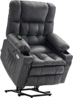 MCombo Dual Motor Power Lift Recliner Chair for Elderly with Heat Massage USB