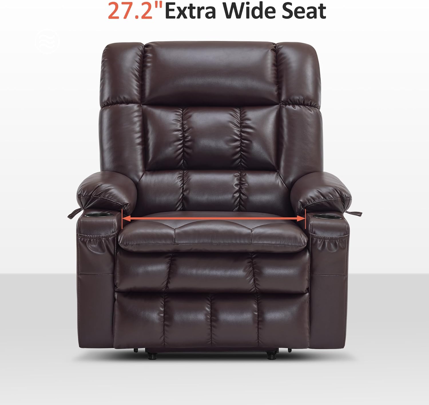 MCombo Dual Motor Power Lift Recliner Chair for Elderly with Heat Massage USB