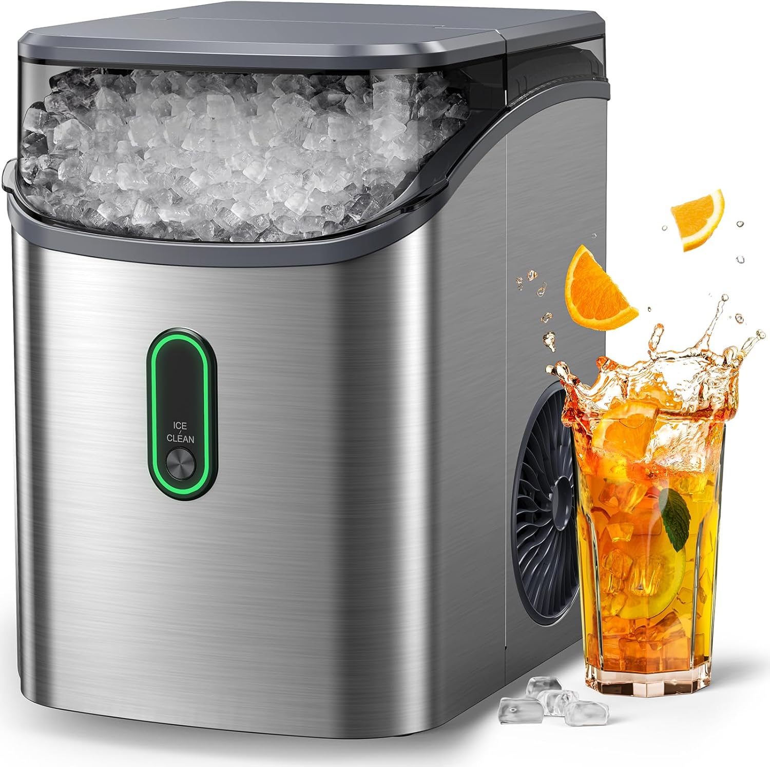 Silonn Nugget Ice Maker Countertop 33lbs Daily Soft Chewable Ice Machine