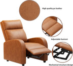 JUMMICO Adjustable Recliner Chair Thick Cushion Home Theater Sofa Living Room
