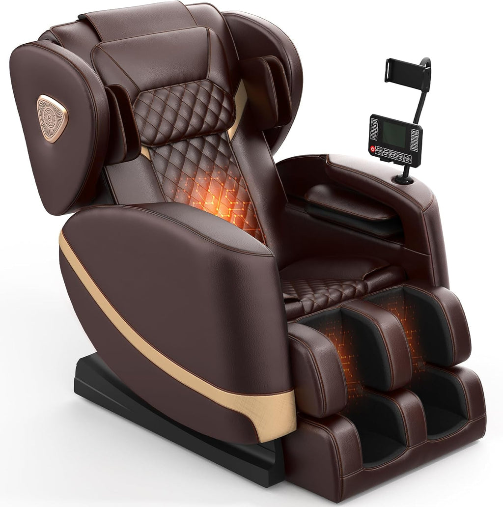 FURNIMAT Full Body Massage Chair Zero Gravity with Heat Foot Massage Bluetooth