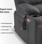MCombo Power Lift Recliner Chair for Elderly with Heat Massage USB Cup Holders