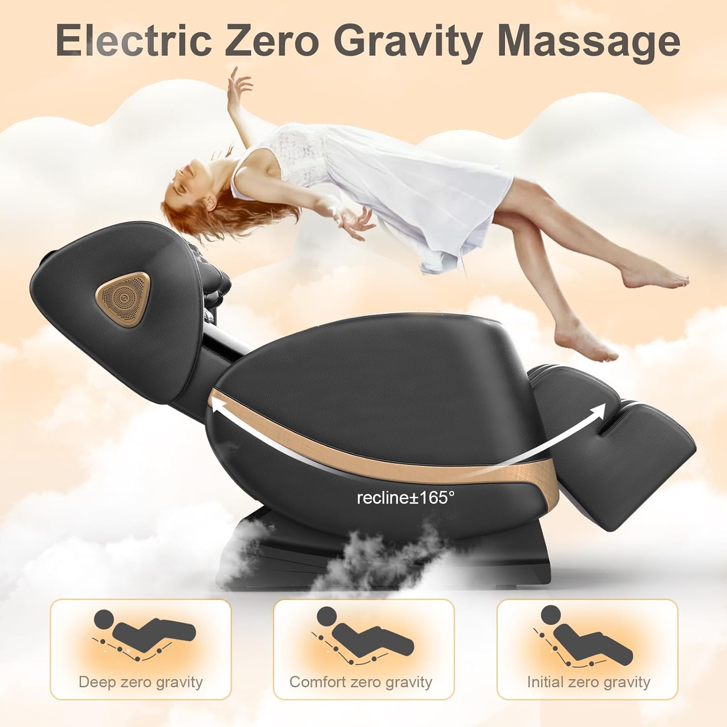 FURNIMAT Full Body Massage Chair Zero Gravity with Heat Foot Massage Bluetooth