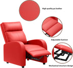 JUMMICO Adjustable Recliner Chair Home Theater Sofa with Thick Cushion