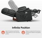 MCombo Dual Motor Power Lift Recliner Chair for Elderly with Heat Massage USB