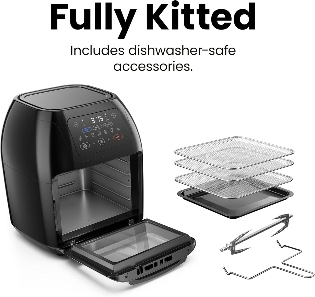 Chefman 12 Quart Air Fryer Oven 6 in 1 Convection Countertop with Presets