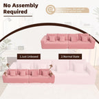 Afuson Boneless Sectional Sofa L Shape Deep Seat Cloud Couch Living Room