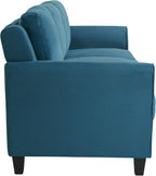 Lifestyle Harrington Sofa Upholstered Microfiber Fabric Curved Arm Couch