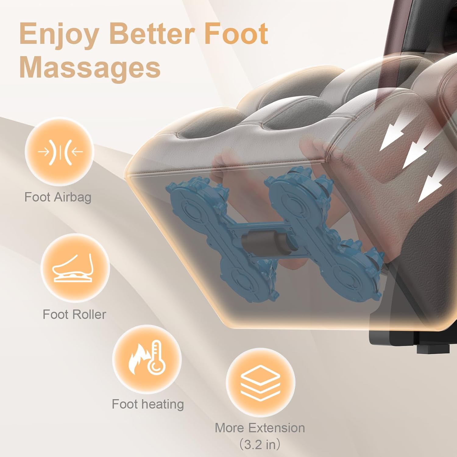 FURNIMAT Full Body Massage Chair Zero Gravity with Heat Foot Massage Bluetooth