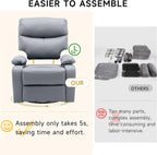 GNMLP2020 Swivel Rocker Recliner Chair Manual Small Space Nursery Living Room