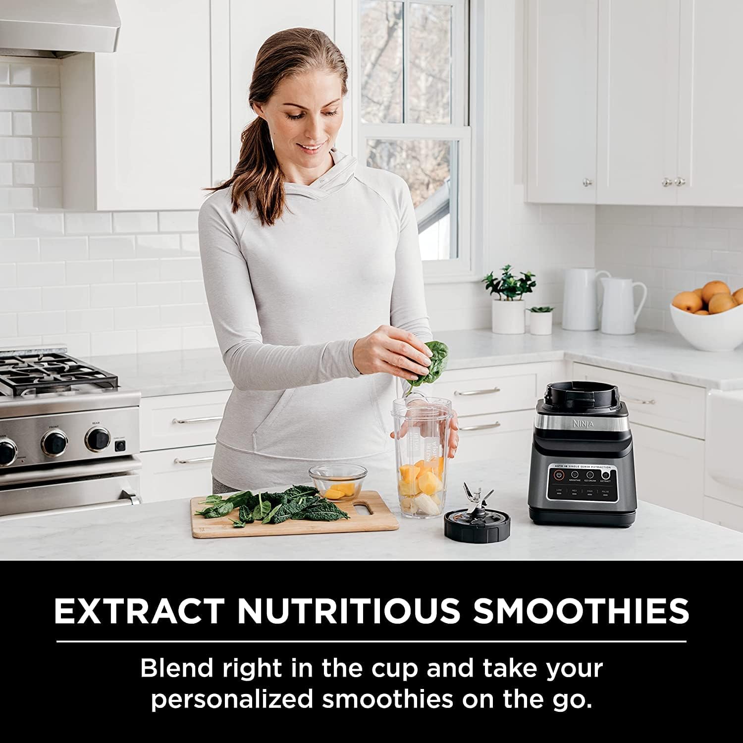 Ninja Blender 1400W High Power Smoothie Maker with 72oz Pitcher Dark Grey