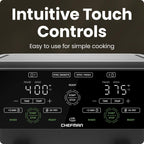 Chefman 6 Quart Dual Basket Air Fryer Oven Digital Nonstick Dishwasher Safe