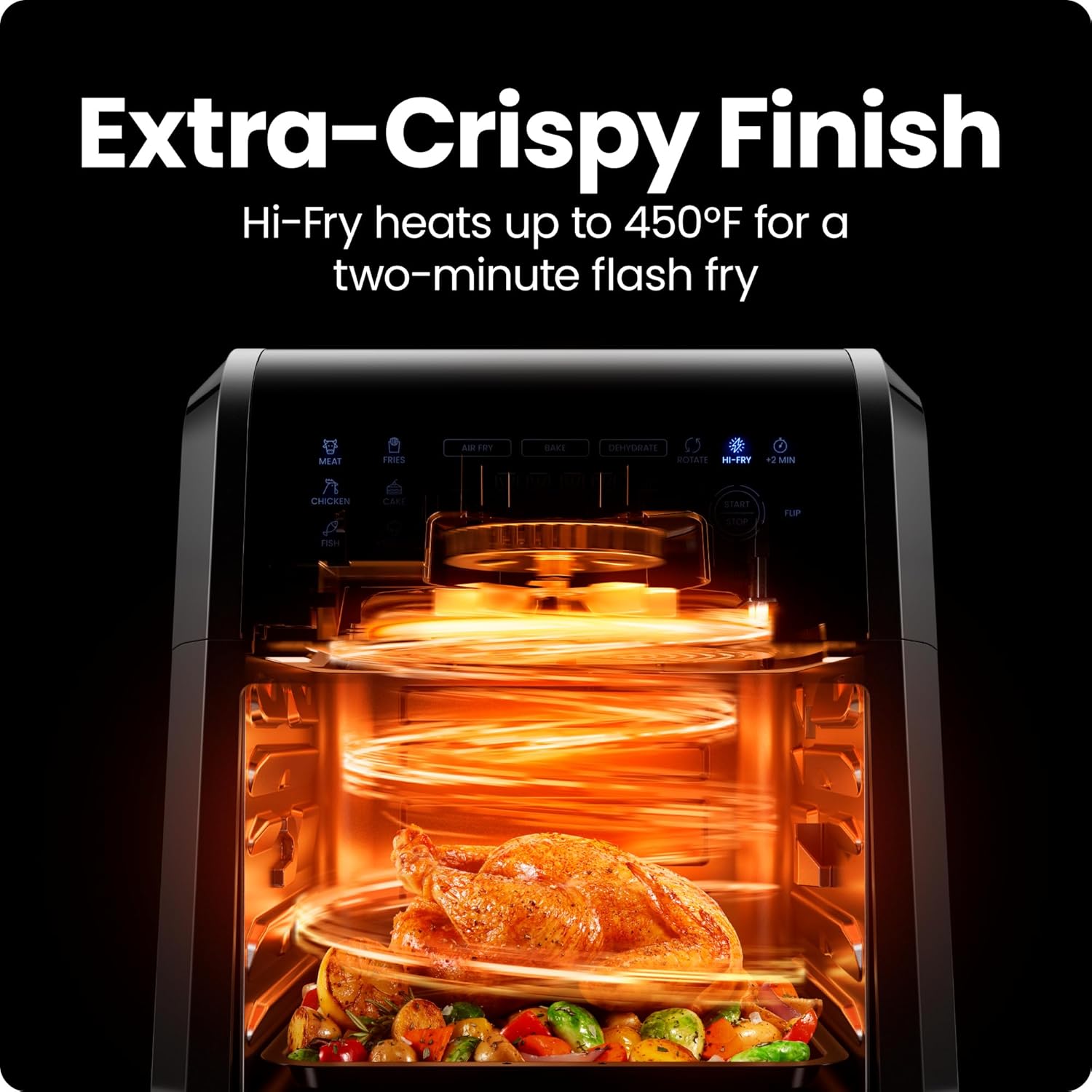Chefman 12 Quart 6-in-1 Air Fryer Oven Digital Touchscreen 12 Presets Family Size