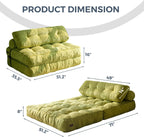 MAXYOYO Folding Sofa Bed Convertible Sleeper Chair with Pillow
