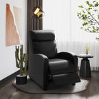 Homall Modern Recliner Chair PU Leather Padded Seat Single Sofa Home Theater