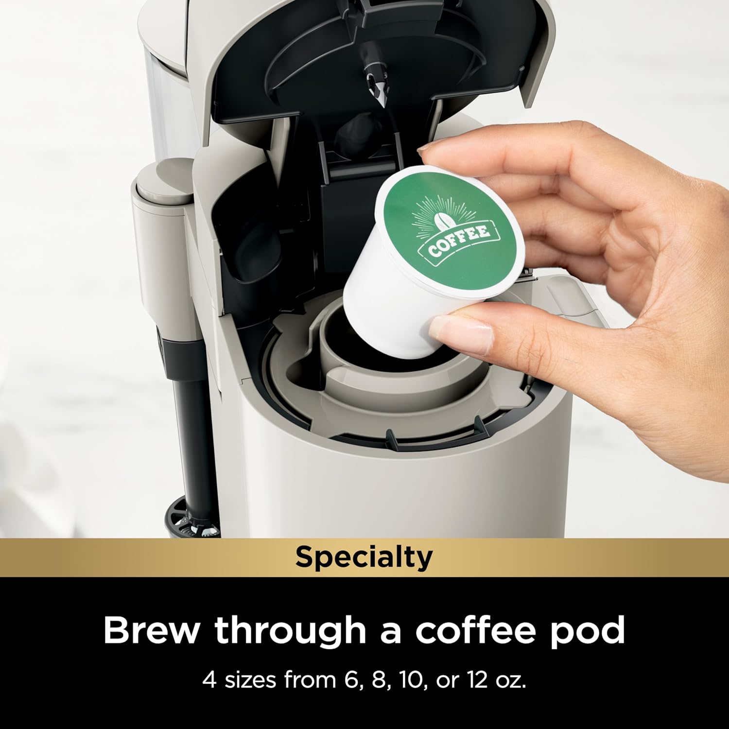 Ninja Single Serve Coffee Maker 56oz Removable Water Reservoir
